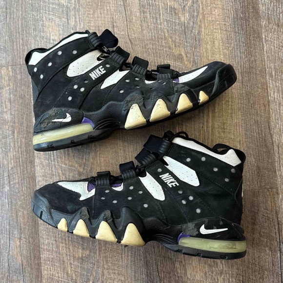 Nike Air Max 2 CB 94 Black Purple 2009 Barkley White - Picture 1 of 13